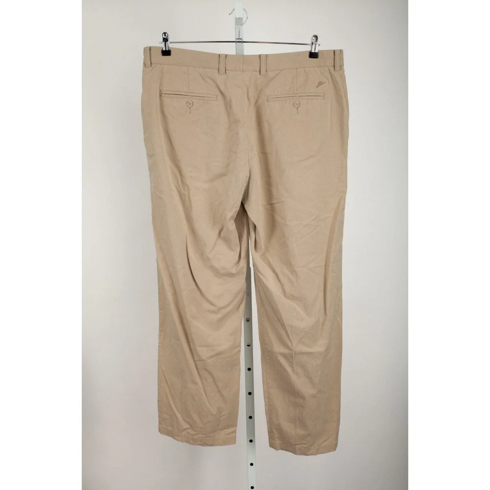 Tommy Bahama Pants Men's 38 x 34 Actual 38 x 31 Beige Flat Front *